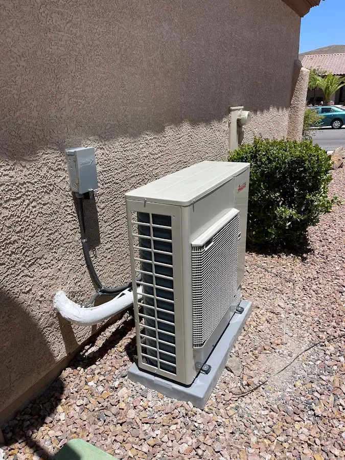 Residential air conditioning condenser unit in Durango